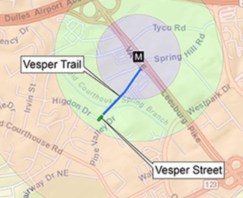 Extended Closure Starting for Vesper Trail
